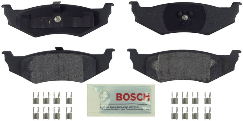 BOSCH BE658H Blue SemiMetallic Disc Brake Pad Set With Hardware  Compatible With Select Chrysler 300M Cirrus PT Cruiser Sebring Dodge Intrepid Neon Stratus Plymouth Breeze Neon  More REAR